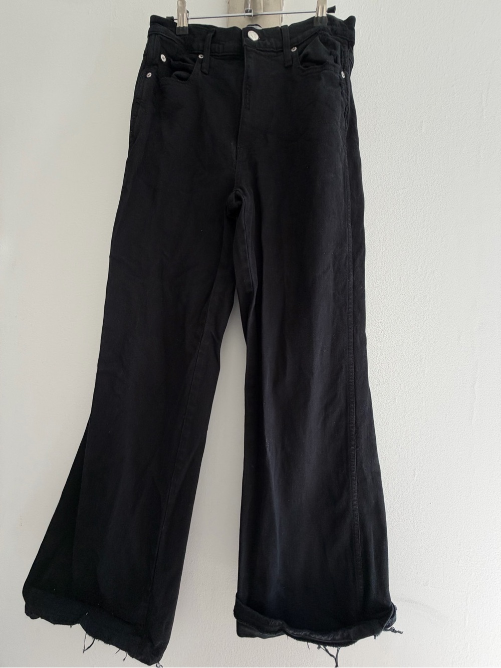 AMO denim Black Wide-Leg jeans